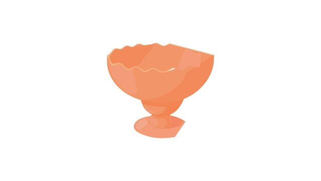 Vase for jam icon animation best cartoon object on white background