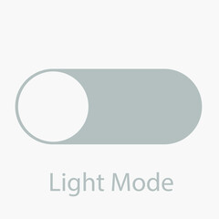 Day night switch vector icon. Dark mode, light mode switch button. Mobile app interface design concept.
