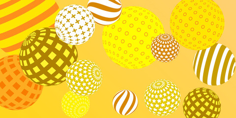 Retro 3d illustration abstract balls, great design for any purposes.  Modern poster for cover design.  Vector technology background.  Abstract bright wallpaper. 3d geometric shape  illustration.