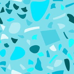 Rustic terrazzo flooring vector seamless for banner design.  Graphic modern pattern.  Vector illustration.