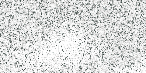 Silver glitter confetti. Light background. White abstract texture. Vector abstract graphic design. New Year Christmas. Silver glitter background. Vector elegant invitation template.