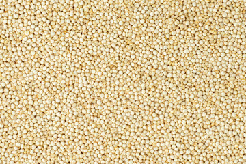 Organic quinoa seeds. Super food. Top view