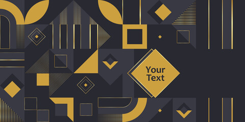 Modern style graphic element. Graphic pattern, texture for poster, card, social media. Vector with geometric shapes, geometry graphics and abstract background vector. Lines, squares and triangles. 