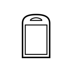 cutting board flat design vector template