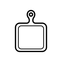 Obraz premium cutting board flat design vector template