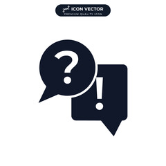 Interview icon symbol template for graphic and web design collection logo vector illustration
