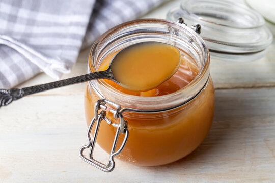 Spicy milk jam for healthy breakfast (Turkish name; sut receli)