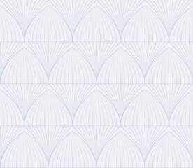 Seamless geometric pattern of arched vaults