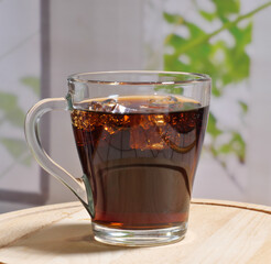 cup of cola end ice