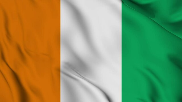 Flag of Ivory Coast. High quality 4K resolution