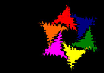 
colorful abstract image on black background