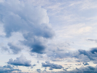 Blue sky with white clouds, natural sky background