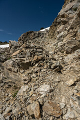 Loose Rocks Make Up the Trail to Paintbrush Divide
