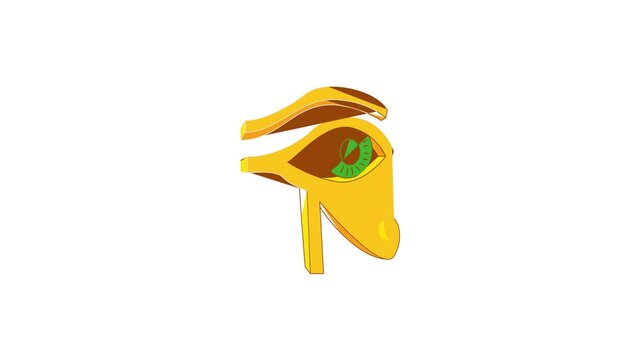Eye of Horus icon animation best cartoon object on white background