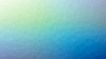 緑や青のグラデーションのポリゴン背景