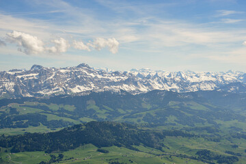 Blick zu den Schweizer Alpen, Säntis