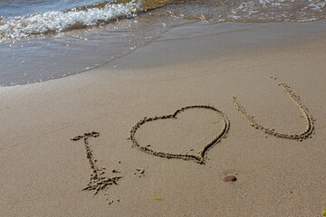 Heart of sand Love you as the grain of sand
