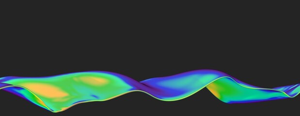 colorful flow poster. Wave Liquid shape in color background