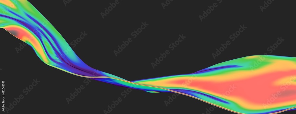 Aufkleber Background with an abstract liquid color flow and motion of a wavy