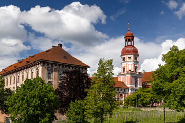 Fototapeta na wymiar Roudnice nad Labem castle, Northern Bohemia, Czech Republic