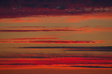Beautiful sky with cloud before sunset