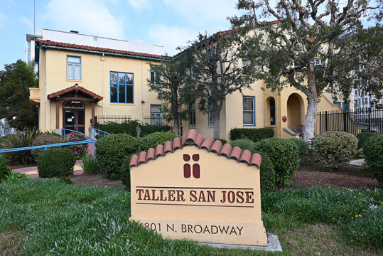 SANTA ANA, CALIFORNIA - 19 JAN 2022: Taller San Jose Hope Builders School Offers Training In 23 Areas - OSHA, Medical Billing And Cardiopulmonary Resuscitation Are Some.