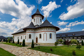Fototapeta na wymiar An orthodox monastery in the Bucovina in Romania