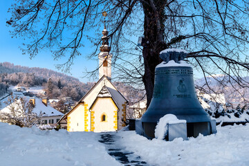 The old church bell of Maria Wörth, which had to be replaced due to cracks in the body, is on...