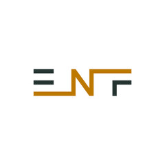 Initial letter ENF, monogram, product, logo template, vector illustration, business, sign, creative alphabet, logo maker, E, N, F
