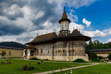 The orthodox monastery of Sucevita in Romania