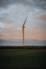 Windturbine Sunset