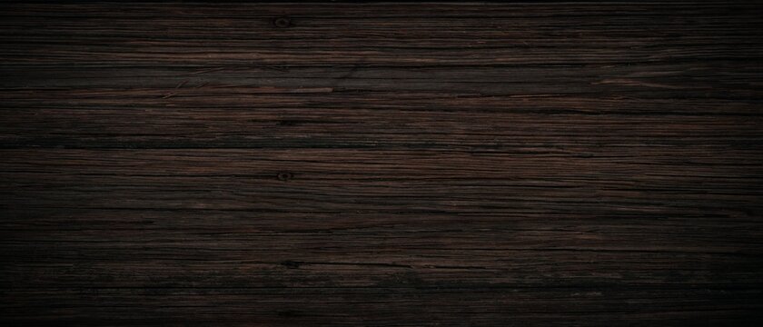 Dark wood background, old black wood texture for background