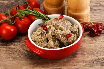 Chicken Liver with cream sauce