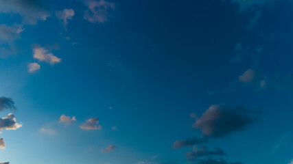 Fototapeta premium Abstract background of beautiful white clouds with blue sky in Brazil
