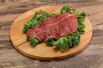 Fototapeta premium Raw beef steak for grill