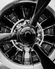 Fototapeta na wymiar airplane engine