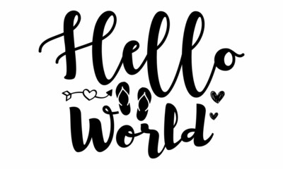 hello world SVG cut file