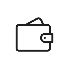 Cash in wallet icon on white background. Wallet Icon in trendy flat style isolated on grey background. Wallet symbol for your web site design, logo, app, UI. Vector illustration, EPS10.