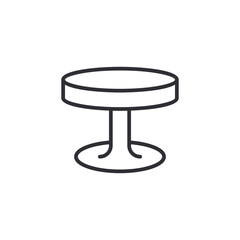 round table icon in trendy design style. round table icon isolated on white background. round table vector icon simple and modern. Circle table icon