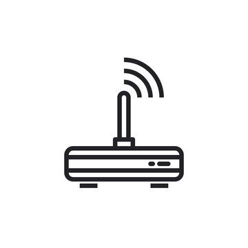 recommend clip art: Internet service wireless router, modem with wifi signal flat vector icon for apps and websites. Router Modem Wifi Icon Vector Illustration. Internet router modem device wifi signal icon symbol