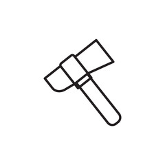 Axe Icon Vector. Simple flat symbol. Illustration pictogram. Gardening tool. Simple icon. Clean and modern vector illustration for design, web, app, infographic.