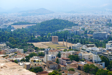 Fototapeta na wymiar Athens view from height