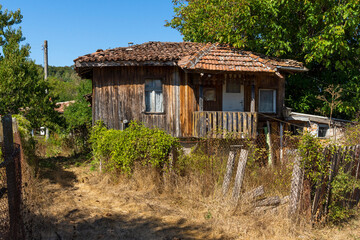 Fototapeta na wymiar Nineteenth century Houses in village of Brashlyan, Bulgaria