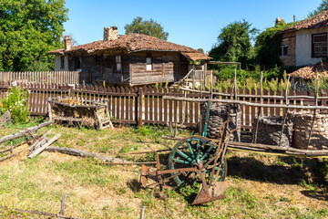 Fototapeta premium Nineteenth century Houses in village of Brashlyan, Bulgaria