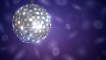 Fototapeta na wymiar Vector background with blurred disco ball closeup