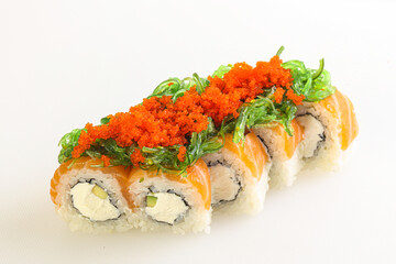 Japanese tradtional roll with salmon