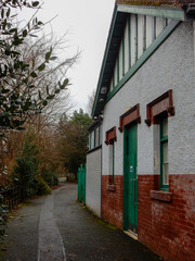 red brick house