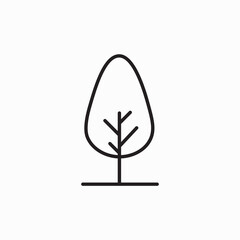 Park Tree icon in vector. Logotype. vector illustration