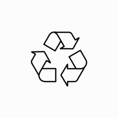 Recycle icon vector. recycle symbol icon. Vector illustration