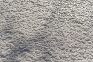 Fototapeta na wymiar snow texture and pattern on the ground